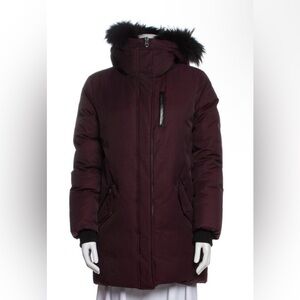 Mackage Women's Burgundy Hooded Coat